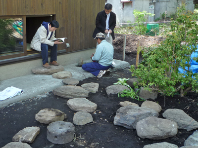 茶庭打合せ風景